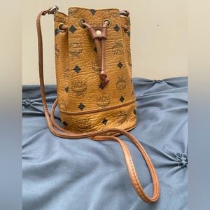 Vintage MCM bucket crossbody